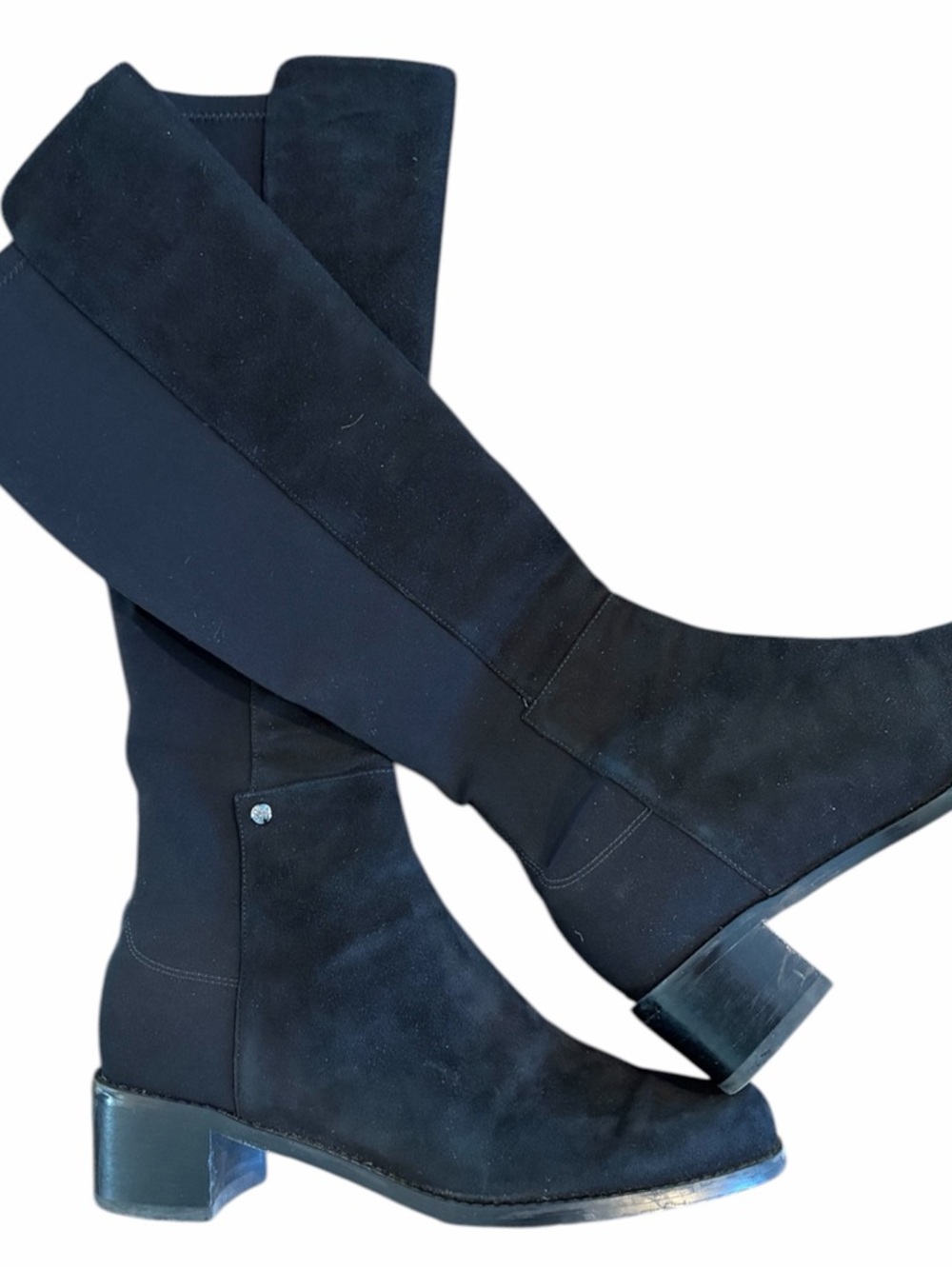 Stuart Weitzman Black Over-the-Knee Suede Boots 7M UW22578